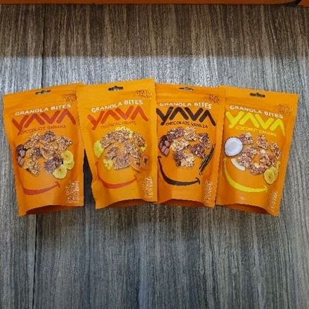 

Yava Granola Bites CHOCOLATE BANANA/ TROPICAL FRUIT/ CHOCOLATE VANILA / COCONUT BANANA 125gr