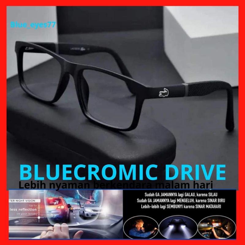 KACAMATA BLUECROMIC PRIA photocromic minus 3 in 1