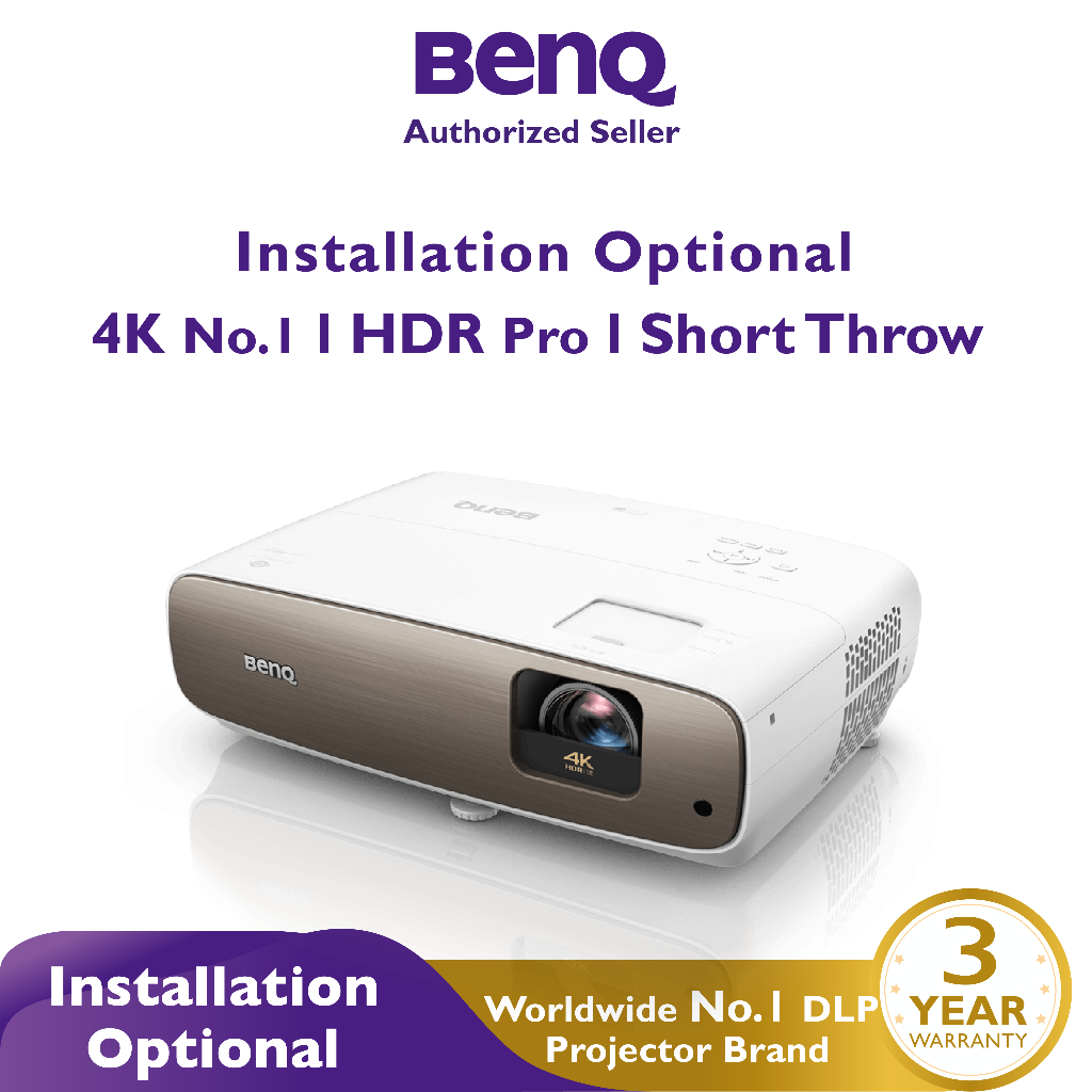 BenQ Projector W2700 UHD 4K HDR Home Theater Proyektor Garansi Resmi