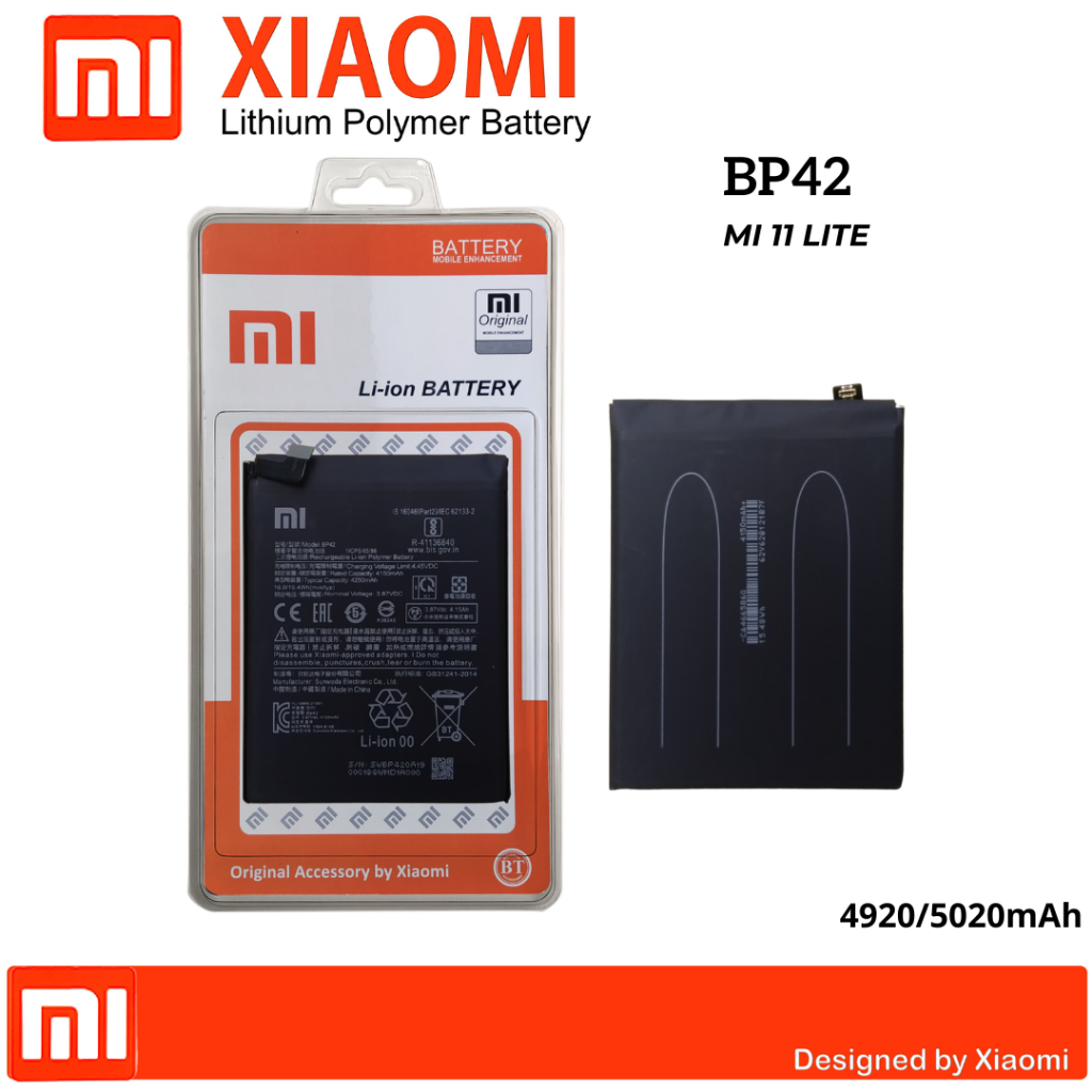 Baterai Battery Xiaomi BP42 – Baterai For MI 11 LITE - Mi 11 LITE