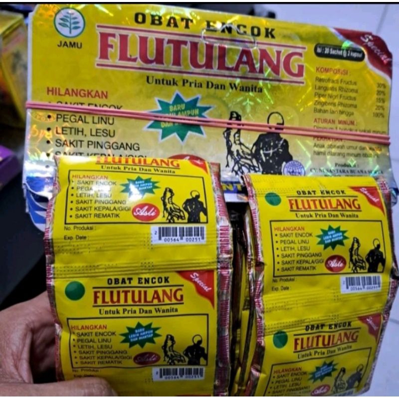 Kapsul Flu Tulang Renceng Obat Encok Original 20 Sachet