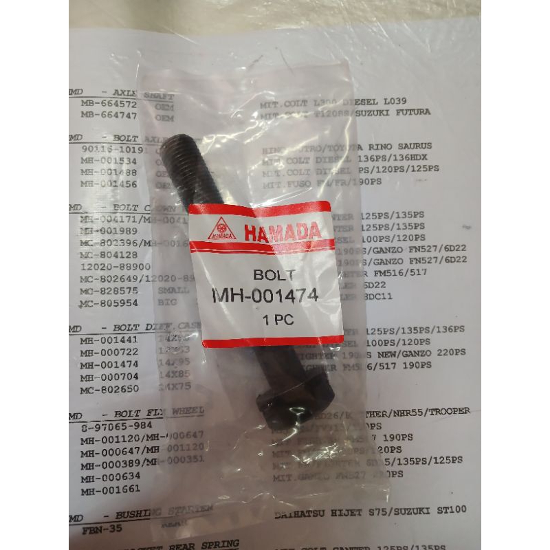 bolt diff case baut tengkorak  gardan mitsubishi fighter ps190 New ps220 ganzo