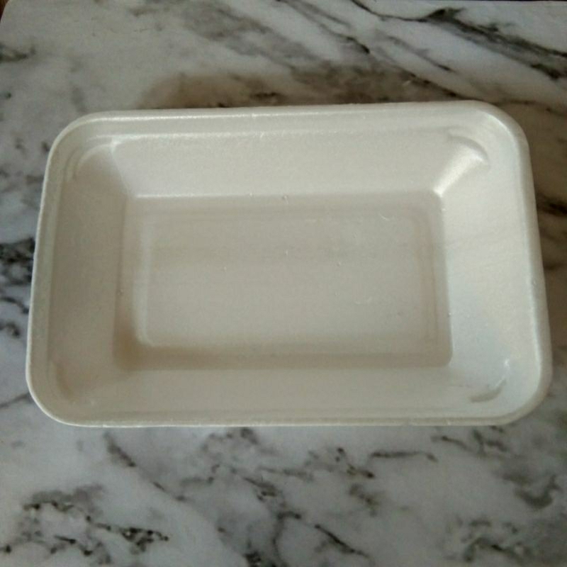250 pcs Foam Tray Kotak Ukuran KCS 2 Lepek Alas Buah potong wadah masakan dan Makanan