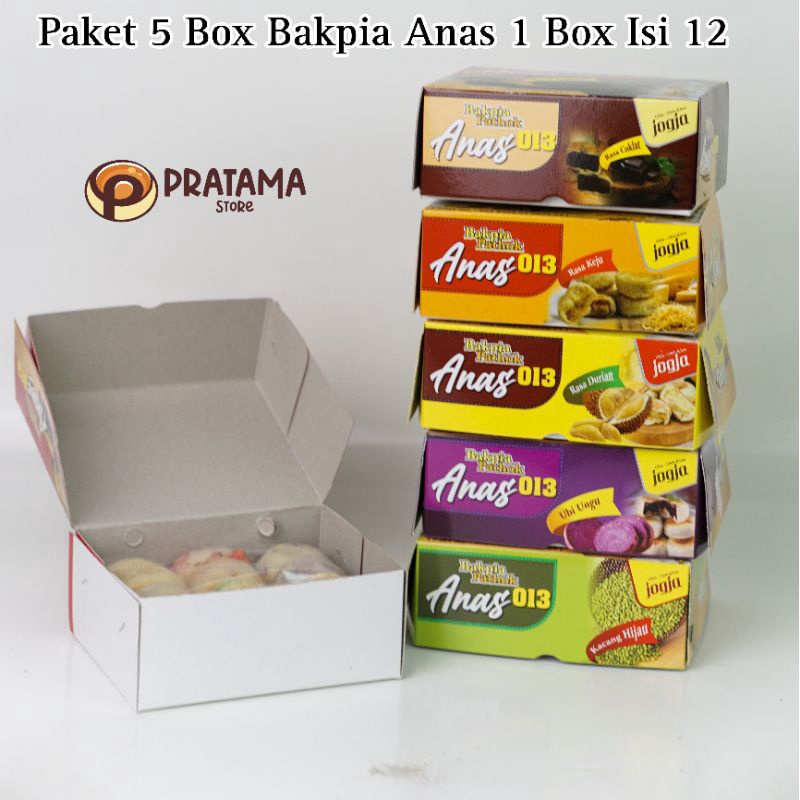 

PROMO HARI INI PAKET 5 BOX BAKPIA PATHOK ANAS KERING CRUNCY ISI 12 ASLI JOGJA 