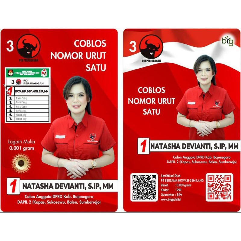 Souvenir/Kado segala MOMEN. emas BIG GOLD berat 0.001 gram. Minimal order 1000pc