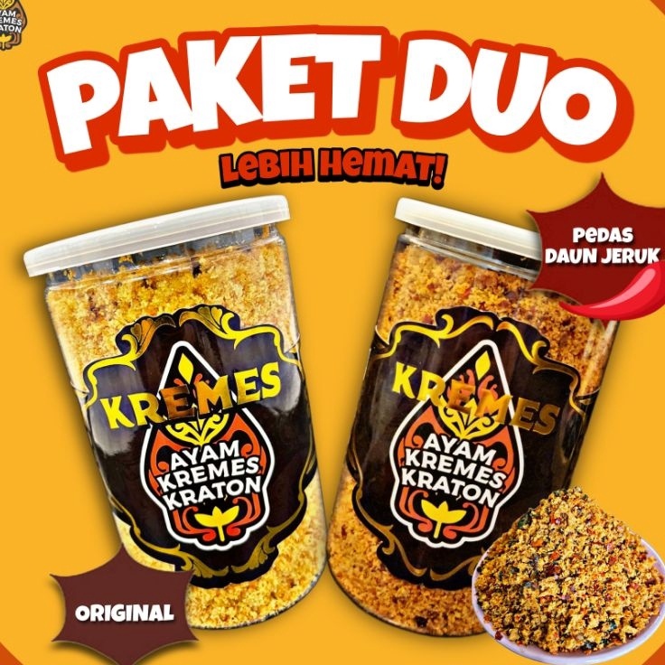 

Silahkan Beli 《PAKET DUO》KREMES PEDAS DAUN JERUK + KREMES ORIGINAL