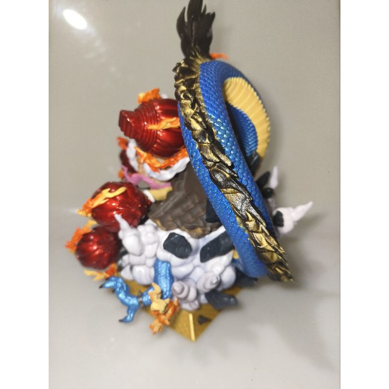 (one piece) (box) action figure anime statue luffy gear 4 body besar