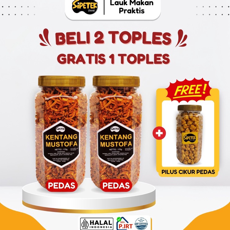 

Sabet Promo [Khusus Live] 2 TOPLES KENTANG GRATIS 1 TOPLES PILUS CIKUR PEDAS