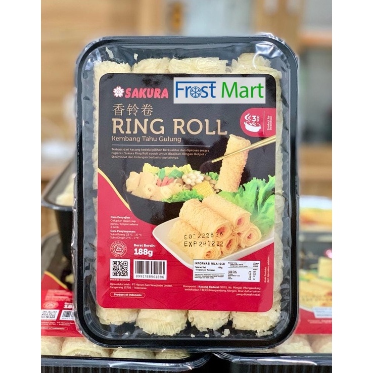

Best Deal Sakura Ring Roll Steamboat Kembang Tahu Gulung 188Gr