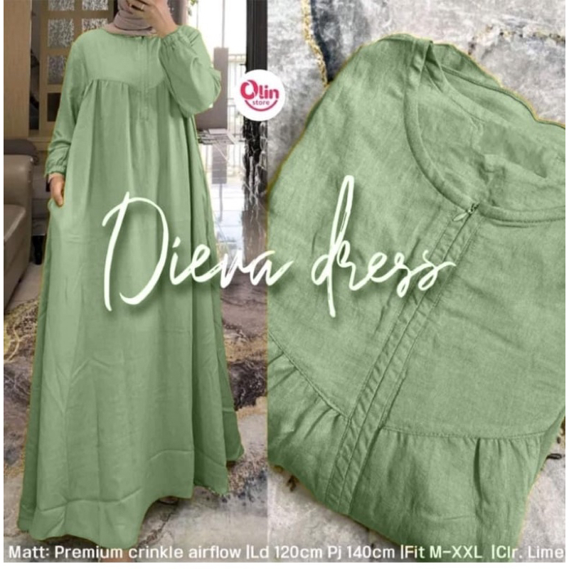 bestpromo diera dress -gamis diera dres btg terbaru //gamis terbaru //gamis kekinian