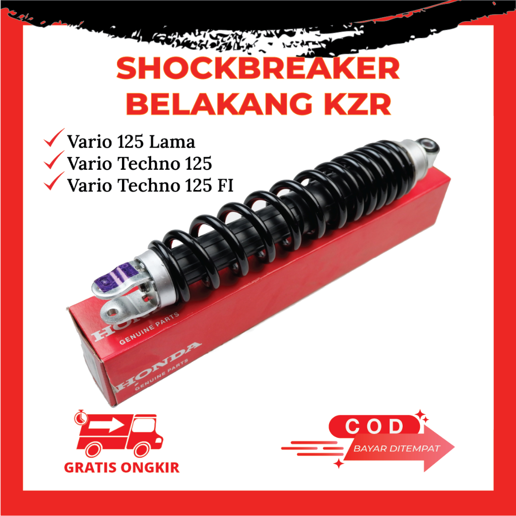 Shockbreaker Belakang Honda Vario 125 OLD KZR Shock Belakang Vario 125 Fi Bohlam Techno Lama ORI
