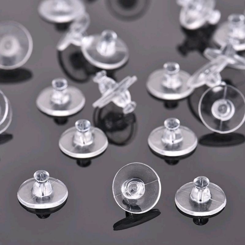 Penutup Anting Silikon 10 pc