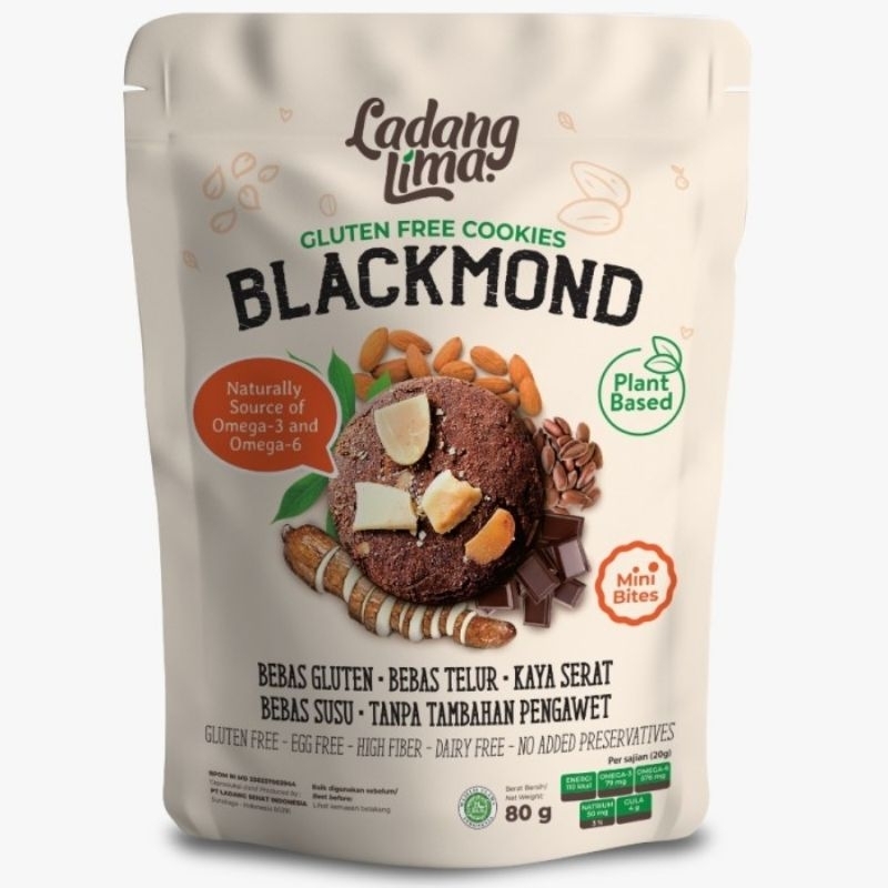 

Blackmond mini bites 80gram. Ladang Lima Gluten Free