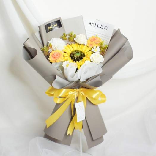 MCM Premium Buket Bunga Artificial Matahari