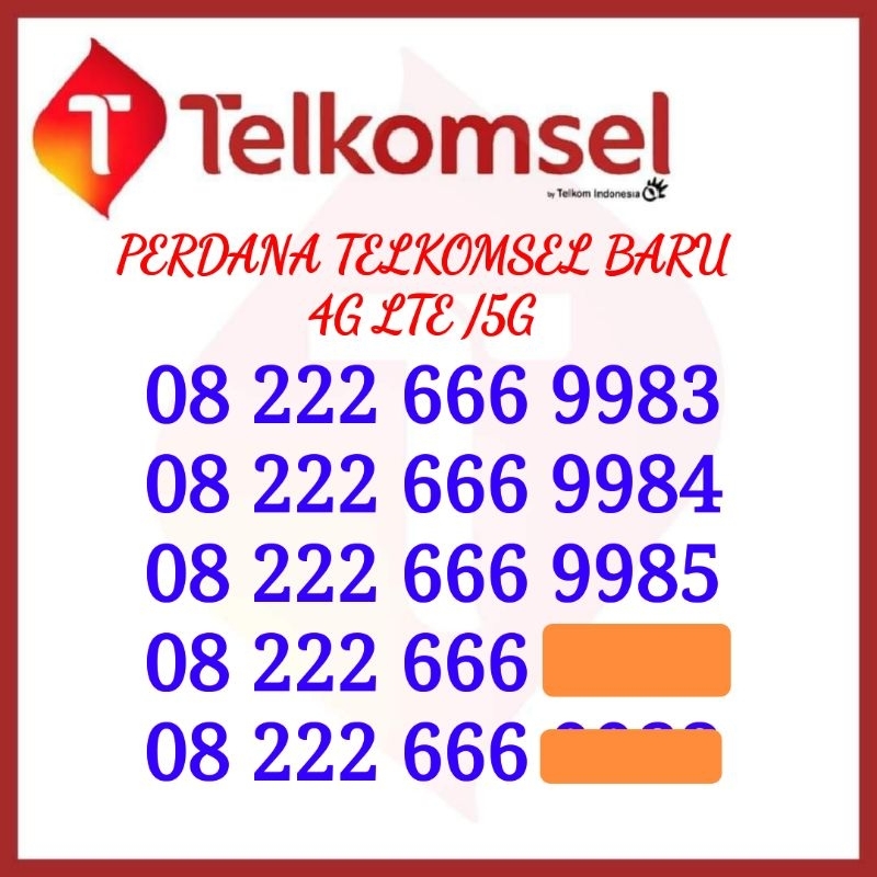 Kartu Perdana Simpati Cantik Seri Double Triple Qiu Qiu