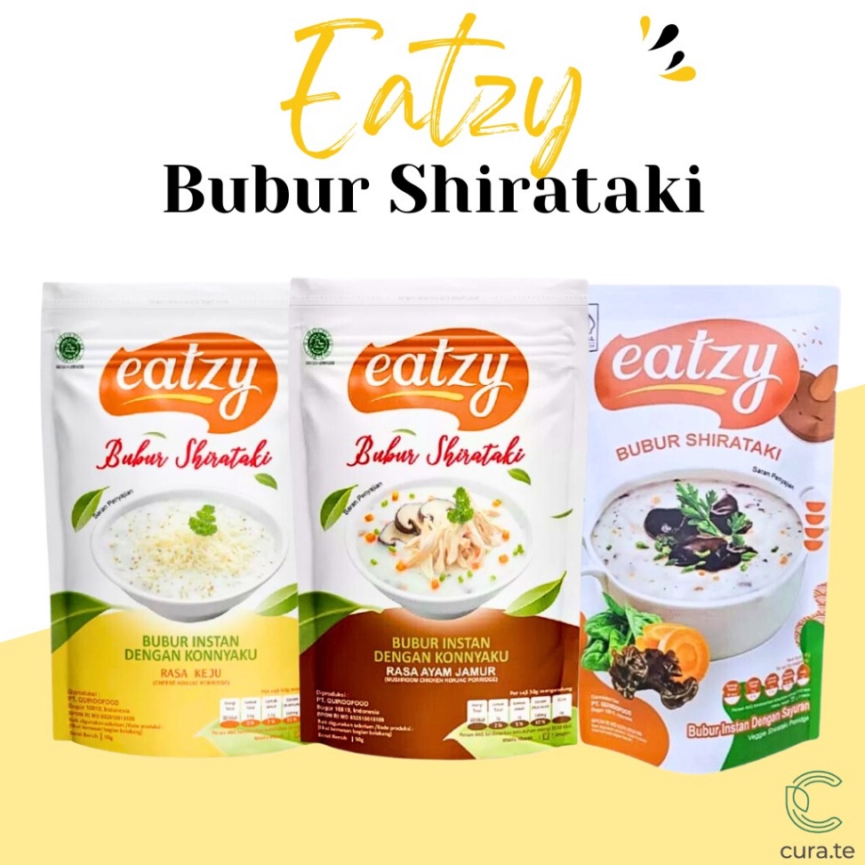 

Real Promotion EATZY BUBUR SHIRATAKI RENDAH KALORI AYAM JAMUR KEJU 50GR | MAKANAN DIET SEHAT