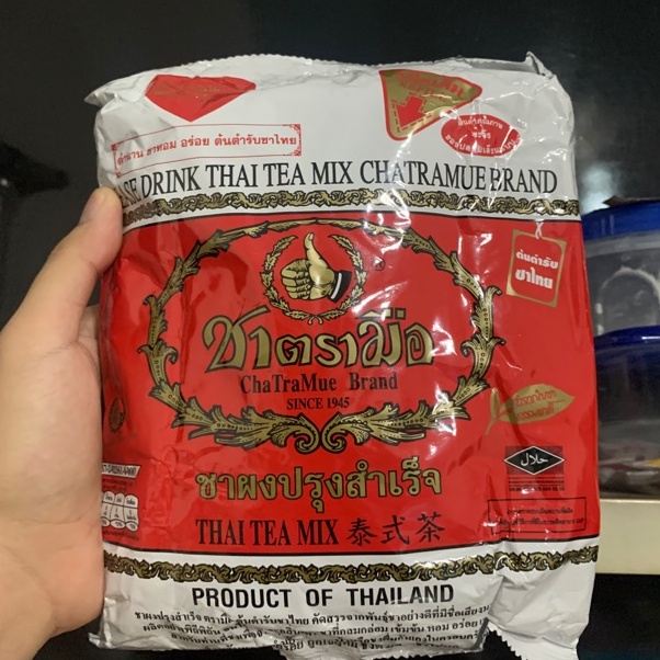 

Serba baru Thai Tea Cha tra mue / thaitea mix cha tramue chatramue 400gr 400 gram