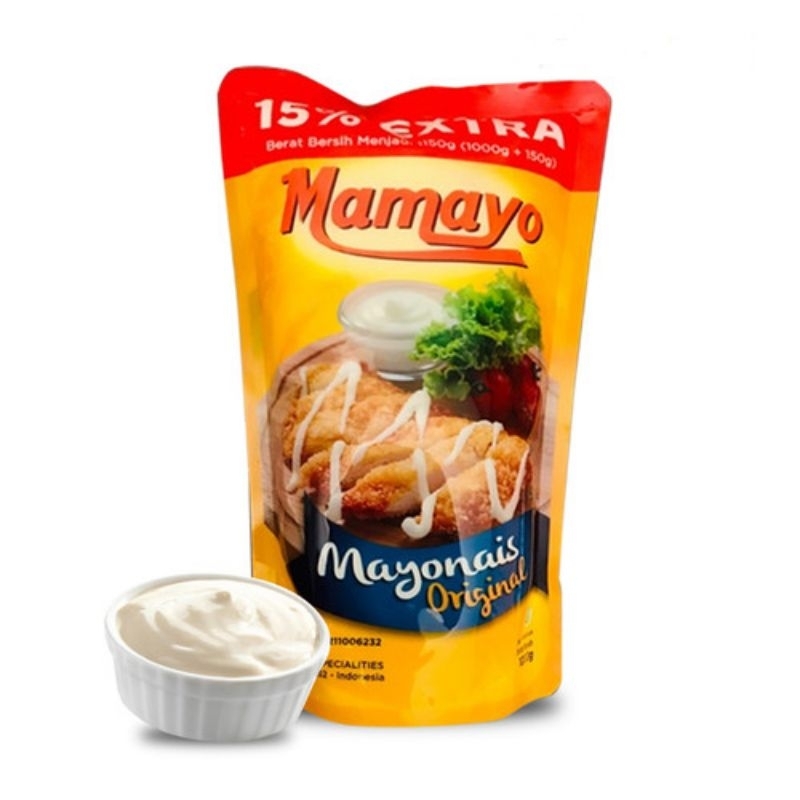 

mayonaise original mamayo 10 ekstra 1000g+100g menjadi 1100g