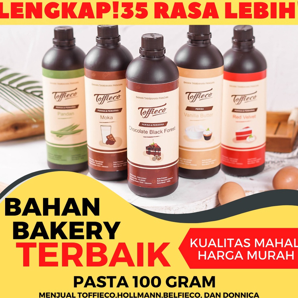 

Belanja kuat TERLENGKAP!! Toffieco Pasta 1 Kilogram Tofieco Mocca Super Vanilla Butter Pandan Coklat