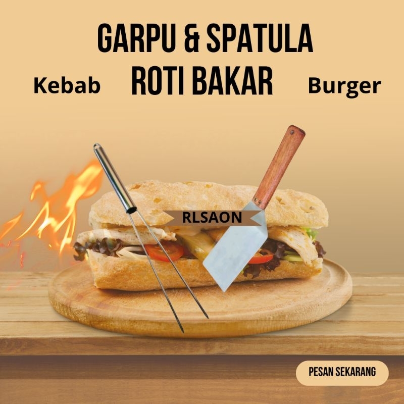 Garpu & Sodet Roti Bakar - Garpu Roti Bakar Stainless Steel