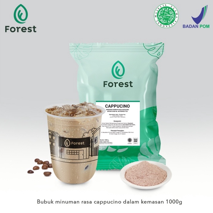 

✨ CAPPUCCINO Bubuk Minuman Powder - FOREST Bubble Drink !!