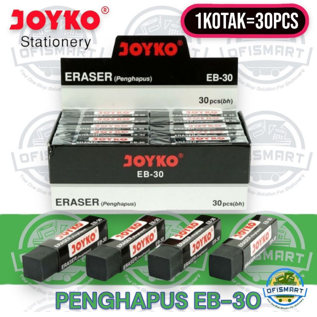 

Joyko Penghapus Eraser Hitam EB 30 | @1Ktk=30PCs
