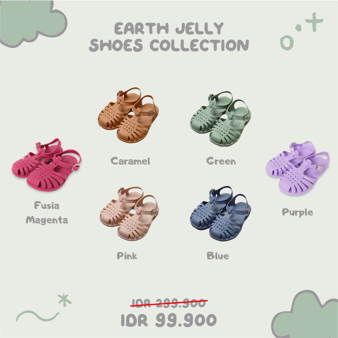 Grosiran Murah MINI COTTONS Earth Jelly Shoes Sepatu Sandal Anak Perempuan ?