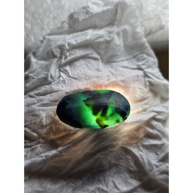 batu bacan polkasan biru kecoklatan +BONUS