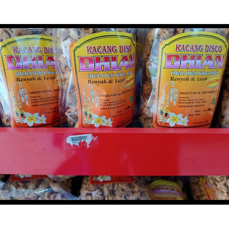 

KACANG DISCO ASLI KHAS BALI ORIGINAL "DHIAN" 250GR + BUBBLE WRAP