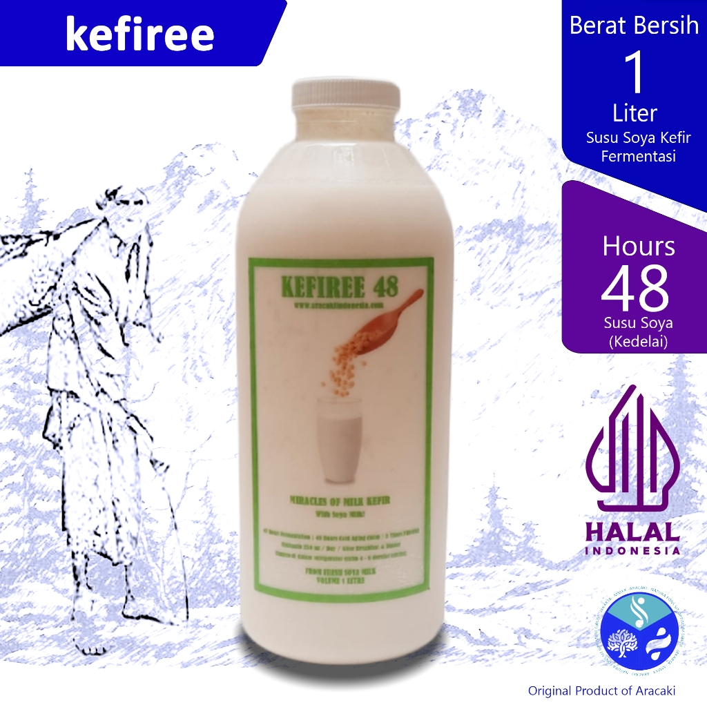 

Susu Kefir Soya Fermentasi 48 Jam Kefiree 1 Liter