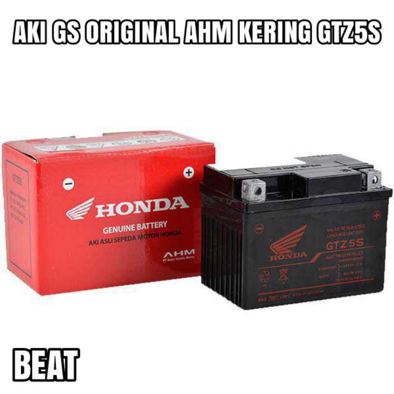 Aki Beat original Honda AHM asli GTZ5S