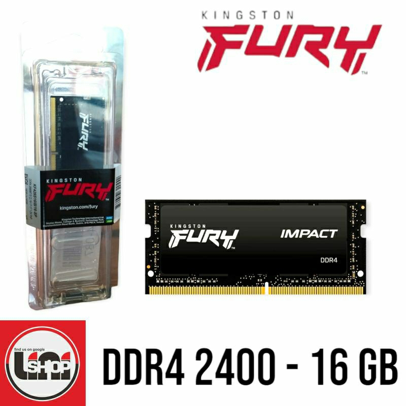 Ram Laptop Memory Kingston Fury DDR4 2400MHZ PC19200 - 16gb sodimm Gaming