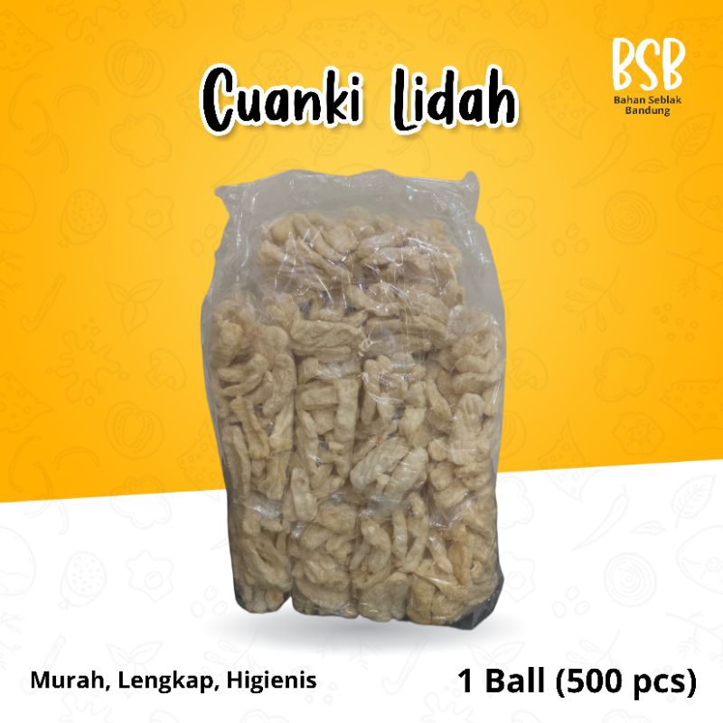 

CUANKI LIDAH (Ball) / Cuanki Kering Panjang / Batagor Panjang (Isi 500 pcs)