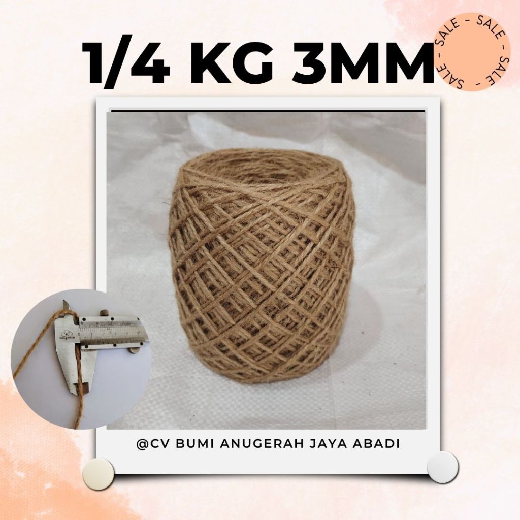 

3MM 250GRAM TALI GONI / TALI RAMI / TALI JUTE / VINTAGE