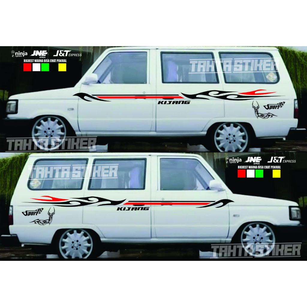 Promo Stiker mobil toyota kijang super stiker list tribal body samping kijang super terbaru