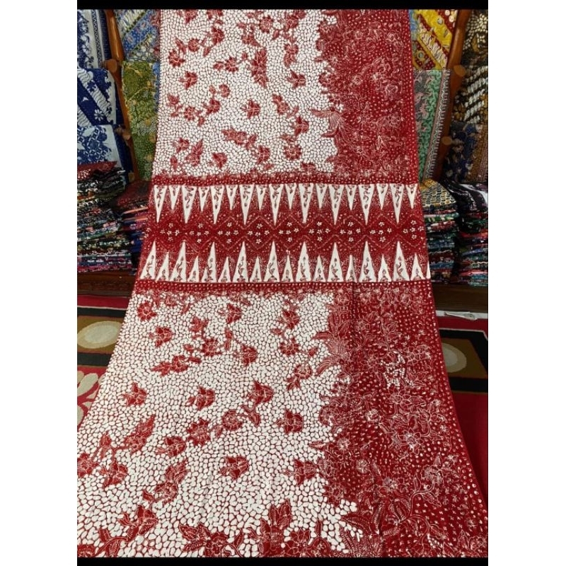 Batik Tulis Lasem motif sarung merah