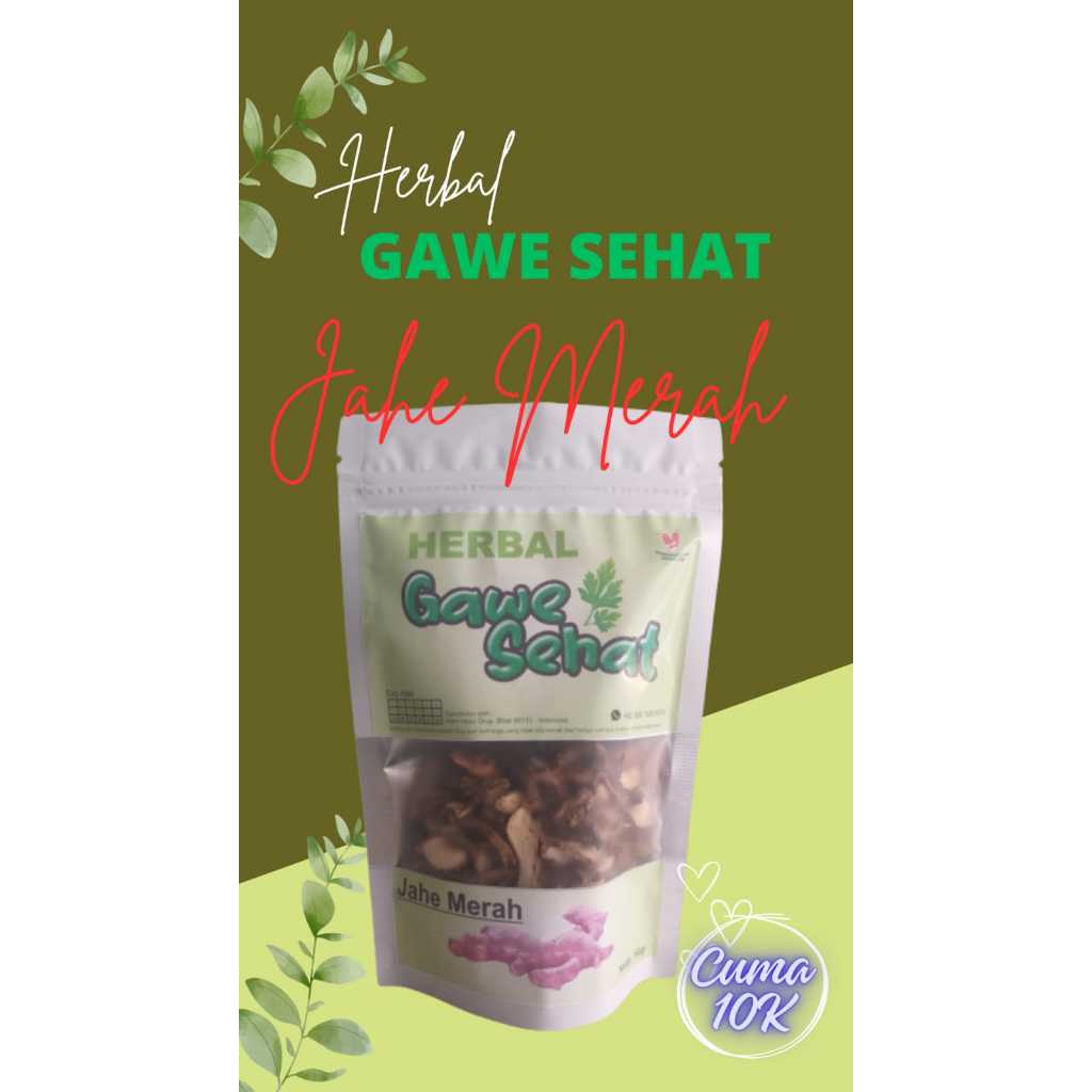 

JAHE MERAH IRIS KERING OVEN