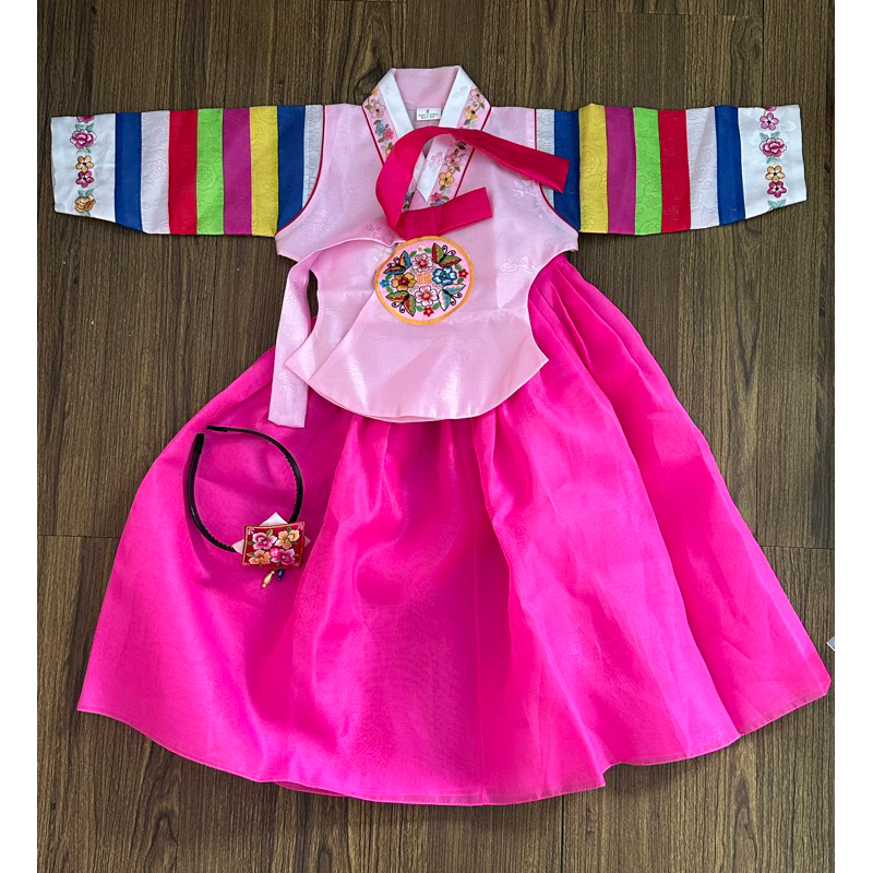 Hanbok & baby shark costume Anak size 2th Preloved