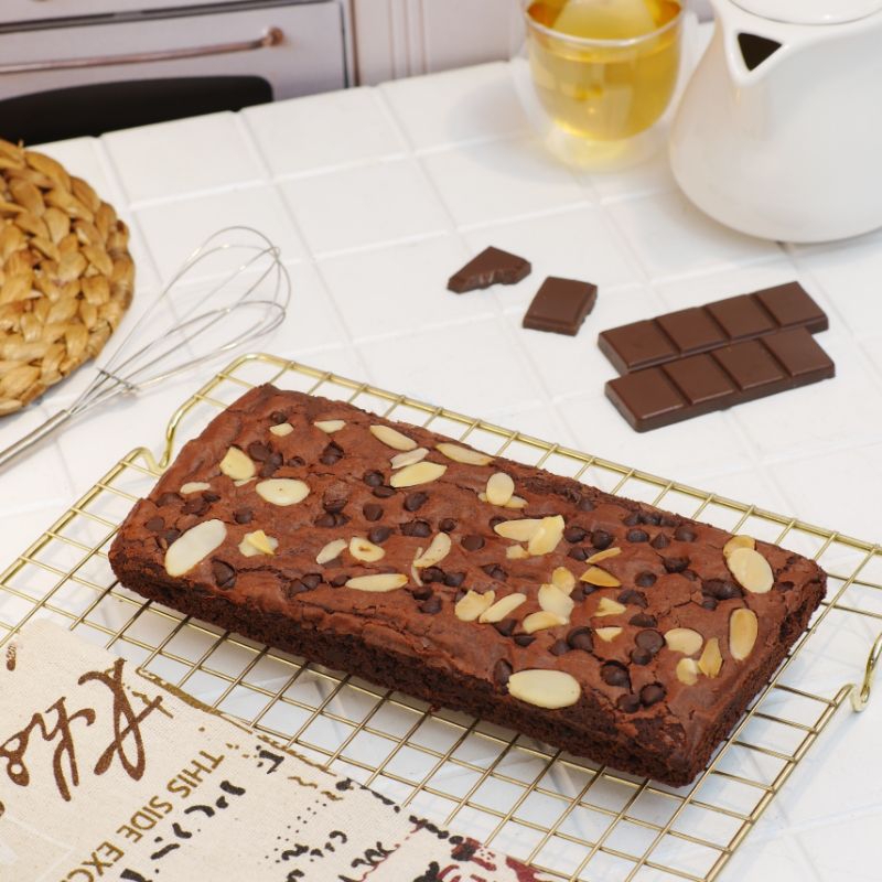 

fudgy brownies panggang