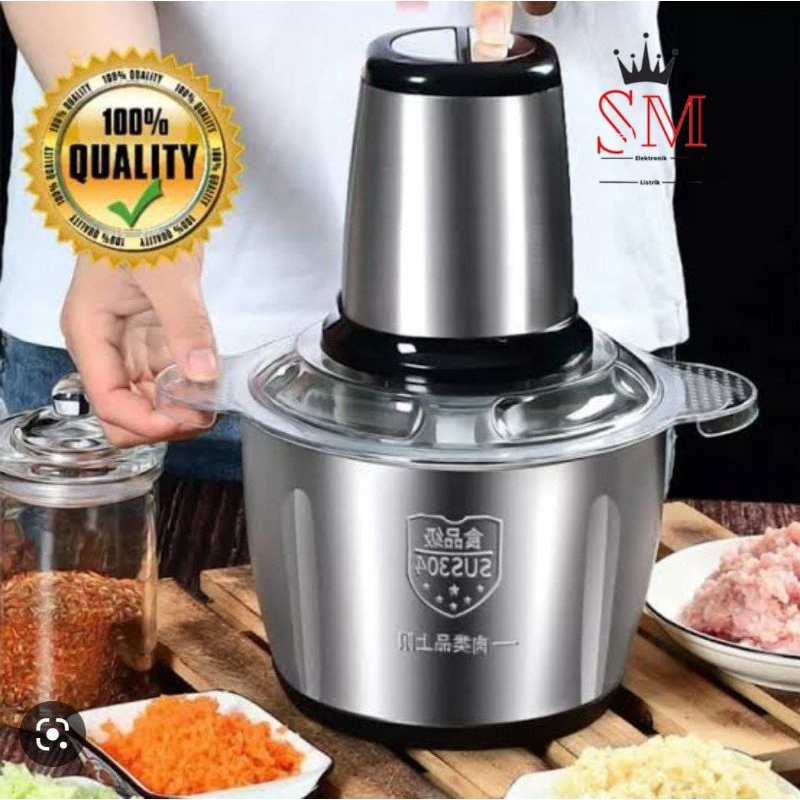 BLENDER CHOPPER ES DAGING STENLISH/ penggiling daging blender coper PEKANBARU READY