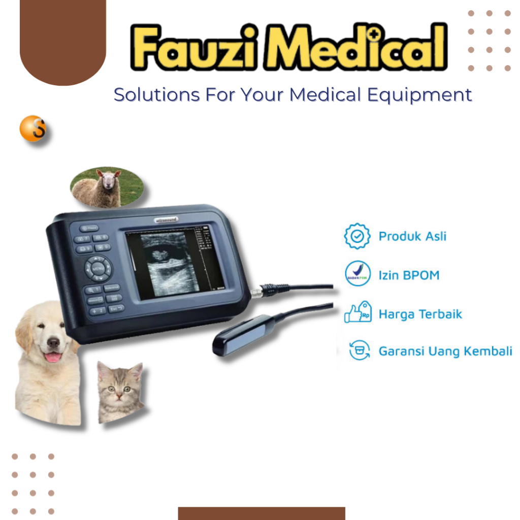 Ultrasound Hewan Portabel Dokter Hewan Alat USG Pemindai Untuk Hewan