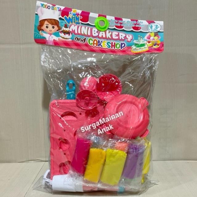 MAINAN ANAK MINI BAKERY AND CAKE SHOP / MAINAN ANAK KUE ULTAH DAN CETAKAN LILIN YM37