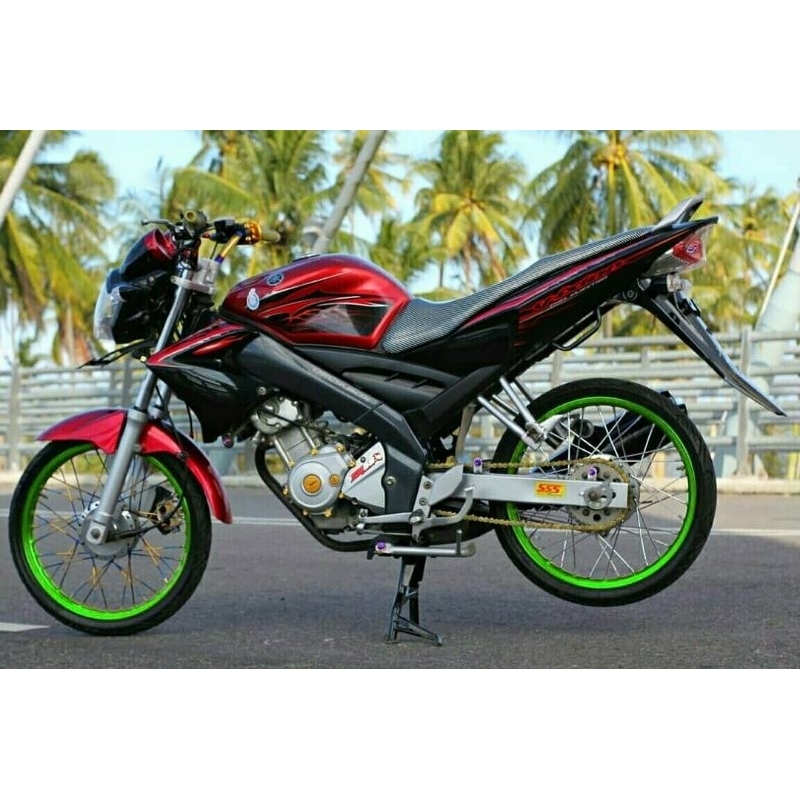striping sticker standar ori yamaha vixion lama vixion old 2010 2011 merah