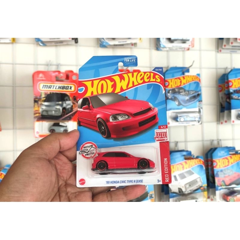 HOTWHEELS 99 HONDA CIVIC TYPE R EK9 RED EDITION