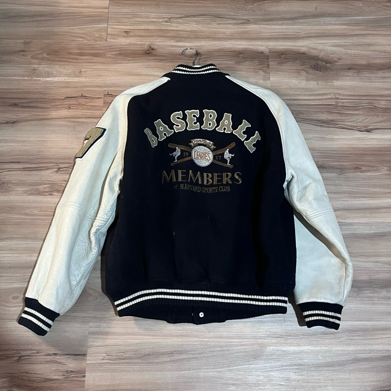 Vintage Varsity Leather Harvard Baseball Rare Jacket