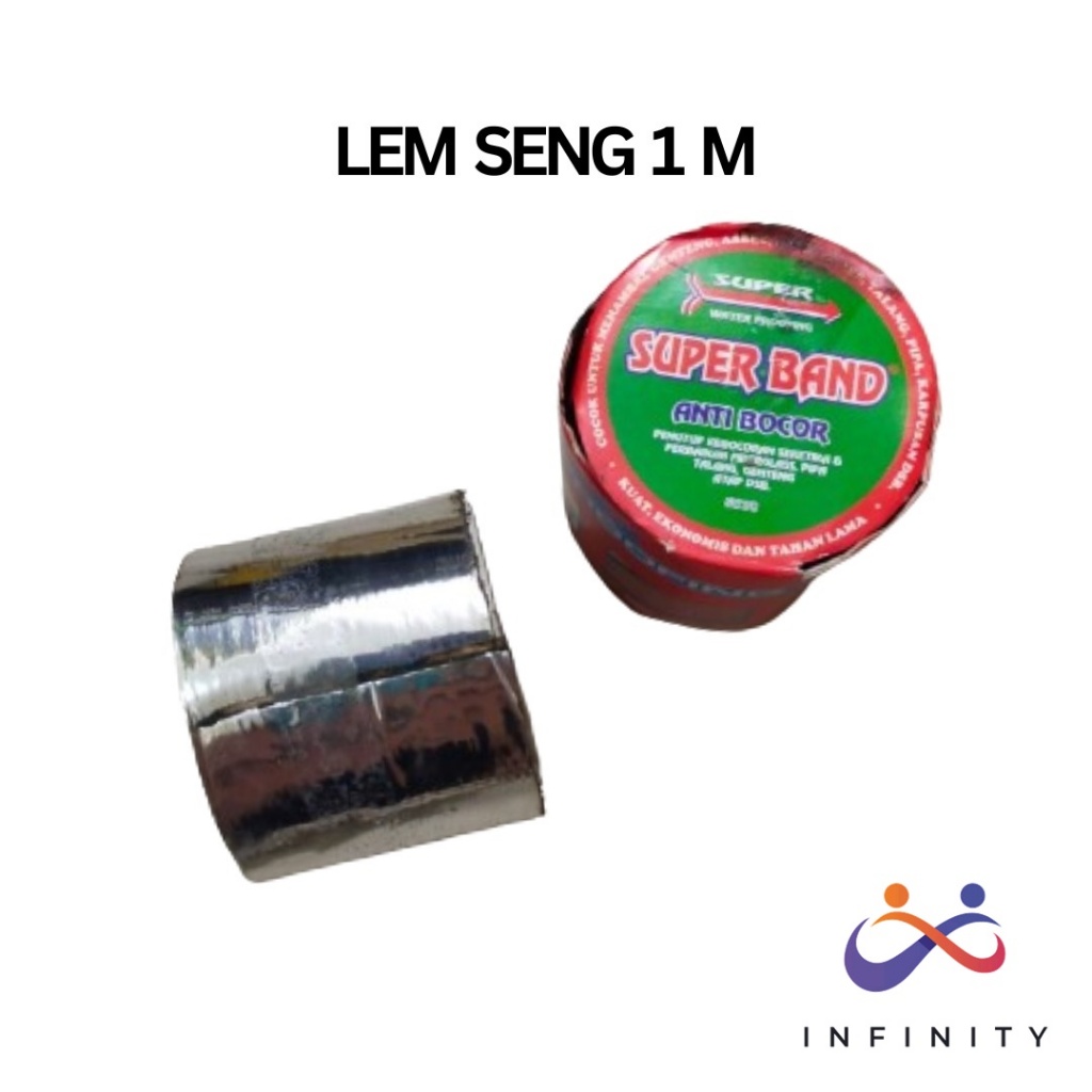 

Lem Seng 1Meter Super Brand Lem Tambalan Seng Asbes Talang Genteng 1 Meter Anti Bocor INF