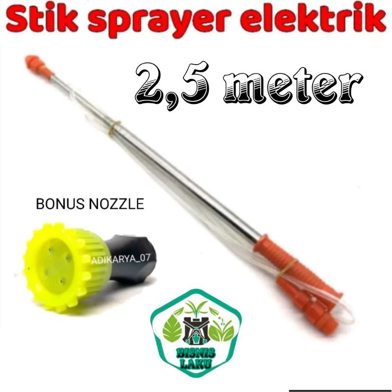 Stik Stick Sprayer Panjang 2,5 meter/ Stik Teleskopik Panjang 2,5meter Free Nosel