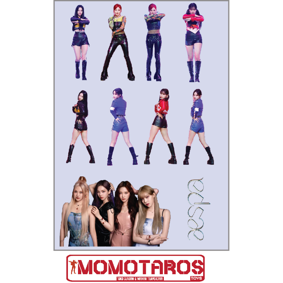 

Sticker murah antiair transparan Aespa kpop 1 pc