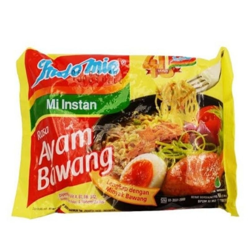 

indomie bawang 60 gr 1 dus isi 40 pcs