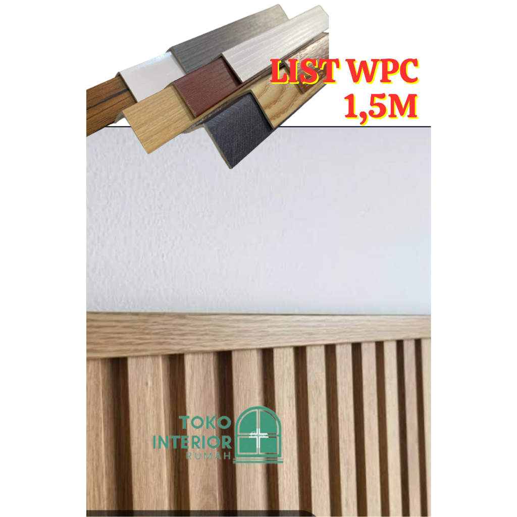 List siku L WPC wall panel / penutup wall panel WPC termurah / List WPC 1.5 M